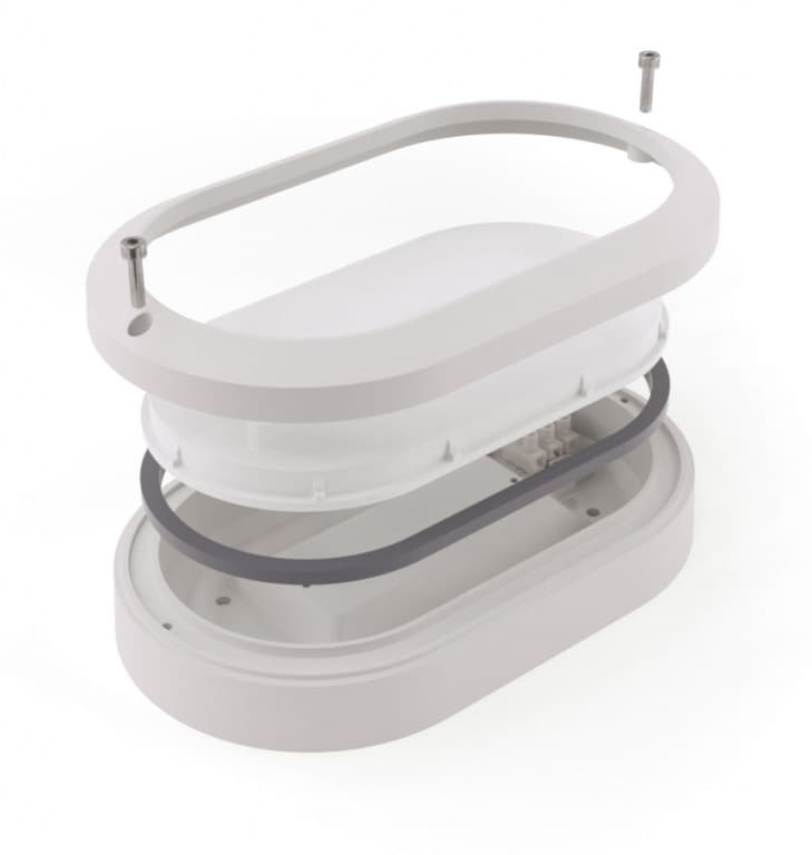 Корпус антивандального светодиодного светильника для ЖКХ LUNAR