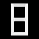 Jung Рамка A550 2-пост. с полем для надписи вертикальная, A5582BFNAWW A5582BFNAWW