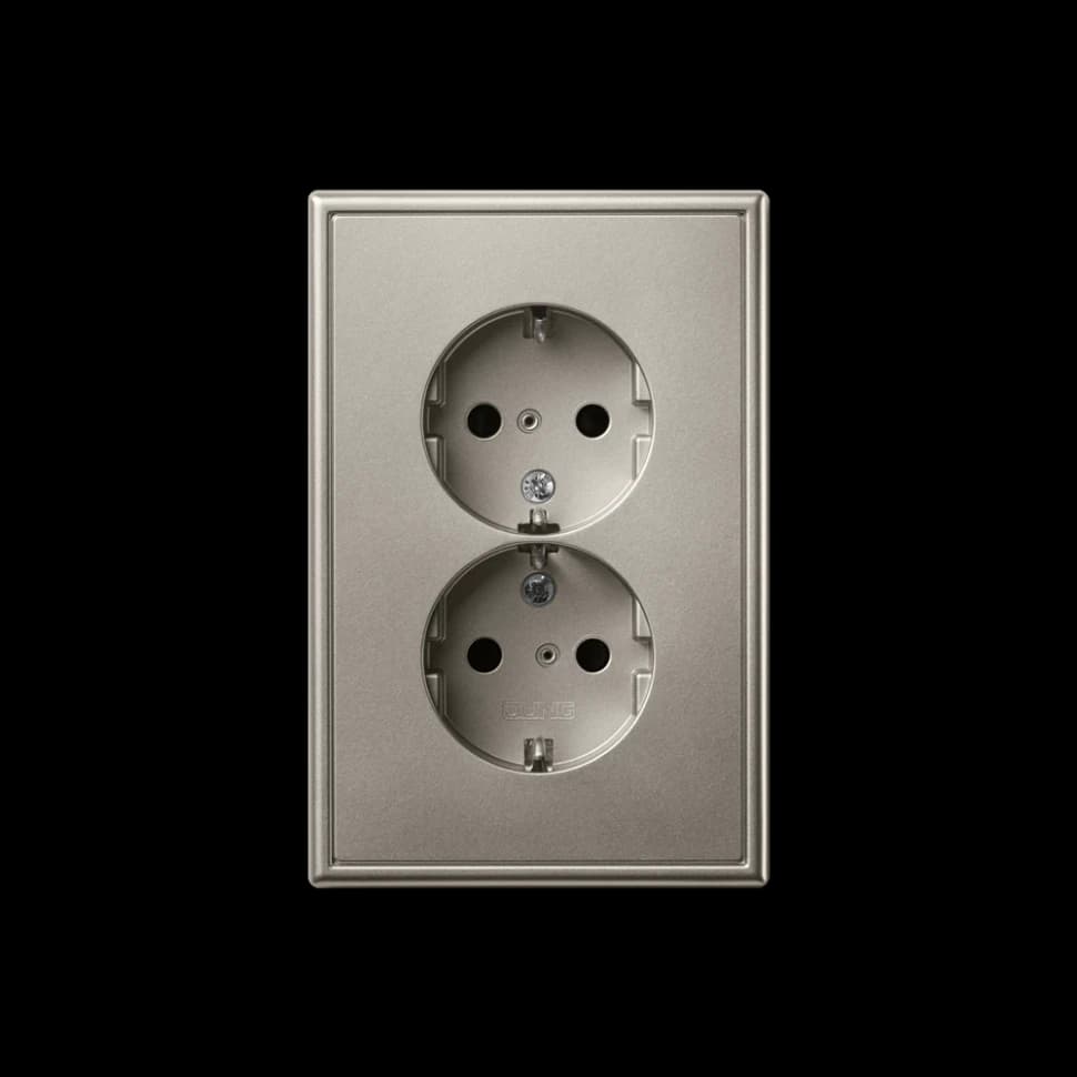 Jung Двойная розетка с повышенной защитой от касания, ES5015KI-L ES5015KI-L JUNG