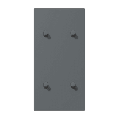 Накладка с 2 х 2 тумблерами, вертик., Jung LC12-25R0202 JUNG