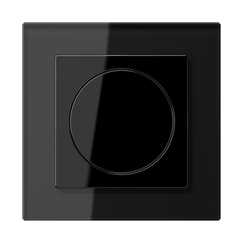 Jung A Creation стекло Светорегулятор, цвет черный глянцевый/черное стекло A-Creation-g8 JUNG