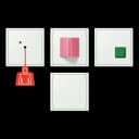 Jung Комплект системы экстренного вызова, LC32024, NRSLC0834210 NRSLC0834210