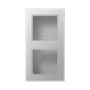 Jung Рамка для накладного монтажа, 2 пост, цвет алюминий, A CUBE, A5582BFAAL A5582BFAAL