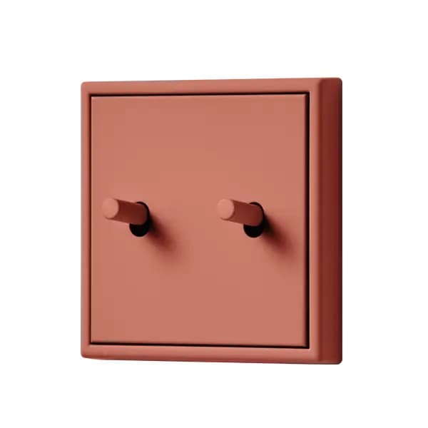 Jung Выключатель 2-тумблерный, LS1912, цвет 228, Les Couleurs Le Corbusier Le-Corbusier5 JUNG