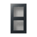 Jung Рамка для накладного монтажа, 2 пост, цвет Антрацит, A CUBE, A5582BFAANM A5582BFAANM
