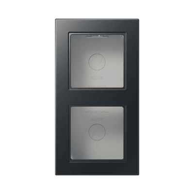 Jung Рамка для накладного монтажа, 2 пост, цвет Антрацит, A CUBE, A5582BFAANM A5582BFAANM JUNG