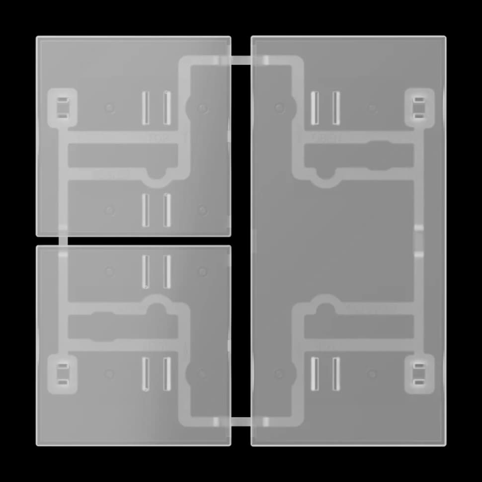 Jung Комплект прозрачных накладок, 3 группы, 403TSAT 403TSAT JUNG