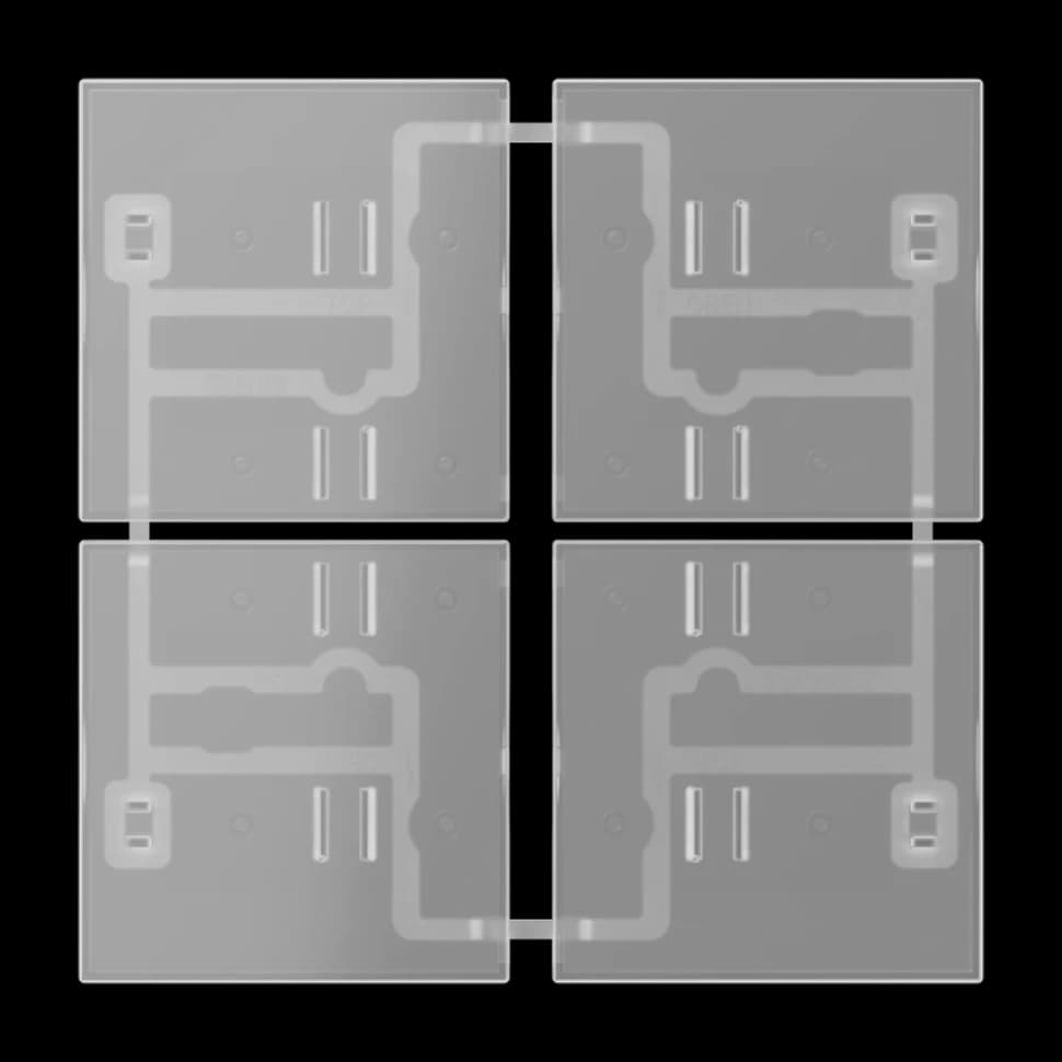 Jung Комплект прозрачных накладок, 4 группы, 404TSAT 404TSAT JUNG