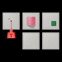 Jung Комплект системы экстренного вызова с источником бесперебойного питания, LC32013, NRSLC0834-2205 NRSLC0834-2205