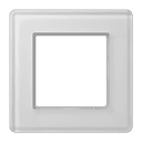 A VIVA Рамка 1-ная, стекло белый, Jung AV581GLMWW