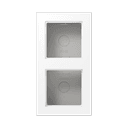 Jung Рамка для накладного монтажа, 2 пост, цвет Матовый белый, A CUBE, A5582BFAWWM A5582BFAWWM