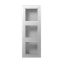 Jung Рамка для накладного монтажа, 3 пост, цвет алюминий, A CUBE, A5583BFAAL A5583BFAAL