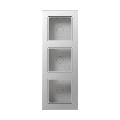 Jung Рамка для накладного монтажа, 3 пост, цвет алюминий, A CUBE, A5583BFAAL A5583BFAAL