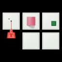 Jung Комплект системы экстренного вызова с источником бесперебойного питания, LC32024, NRSLC0834-2210 NRSLC0834-2210