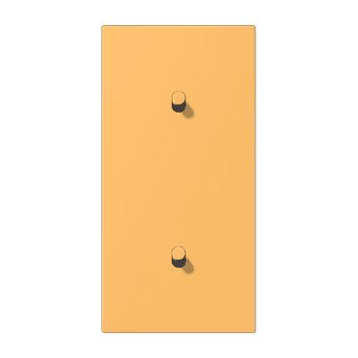 Накладка с 2 х 1 тумблерами, вертик., Jung LC12-20R0254 JUNG