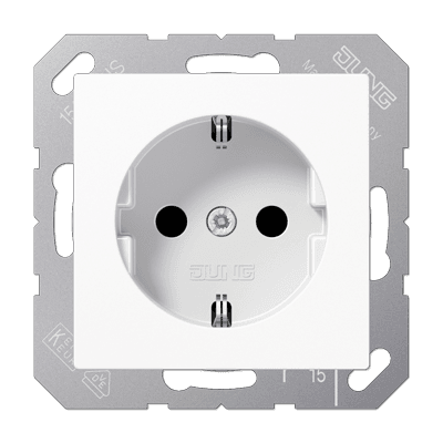 SCHUKO розетка, Jung ABA1520BFWW JUNG