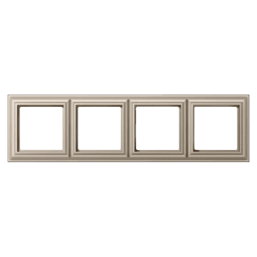 Рамка 4-поста; Eco Profi Standart; термопласт; шампань, Jung EPS484CH JUNG