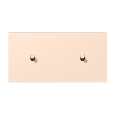 Накладка с 2 х 1 тумблерами, горизонт., Jung LC12-200R0226 JUNG