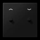 Jung Центральная плата с символами "стрелки" для выключателей, 1 пост, 2 тумблера, цилиндр; металл; алюминий; LS1914, AL12-5PSWMR08 AL12-5PSWMR08