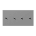 Накладка с 2 х 2 тумблерами, горизонт., Jung LC12-250R0203