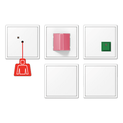 Аварийная система с ИБП, Jung NRSLS0834-2WWM JUNG