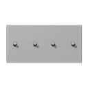 Накладка с 2 х 2 тумблерами, горизонт., Jung LC12-250R0204