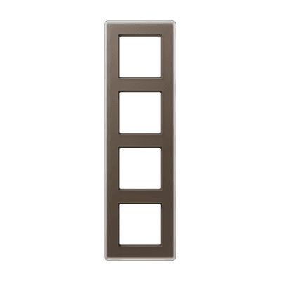 A VIVA Рамка 4-ная, стекло цвет мокко, Jung AV584GLMMO JUNG