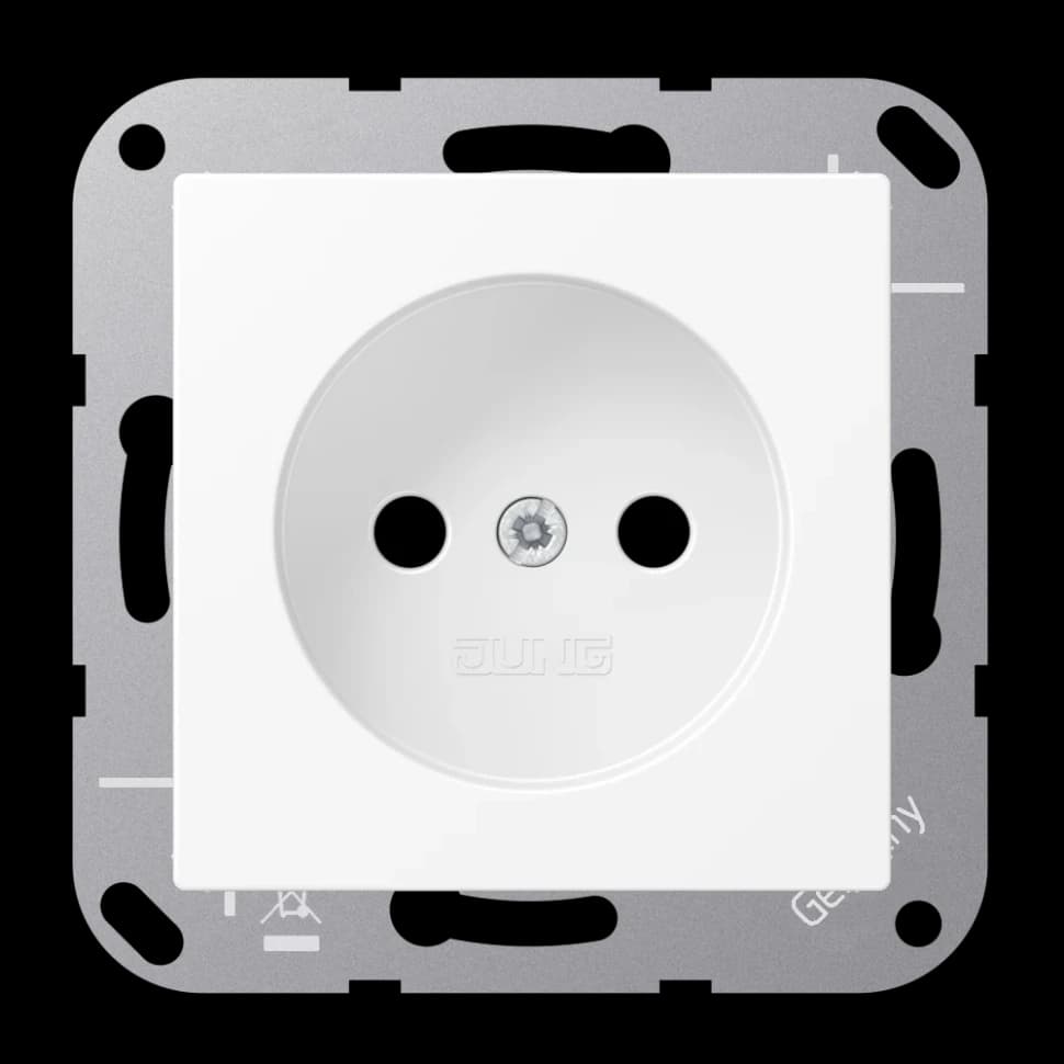 Jung Розетка, 2-полюсная, без заземления, A1510NWWM A1510NWWM JUNG