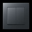 Jung Кнопка, 2 группы, с поддержкой Matter, с источником питания, комплект, MATSA550595ANM MATSA550595ANM