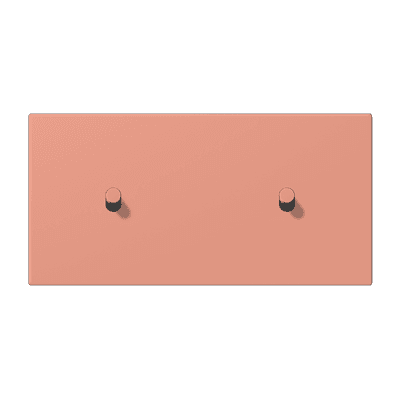 Накладка с 2 х 1 тумблерами, горизонт., Jung LC12-200R0233 JUNG