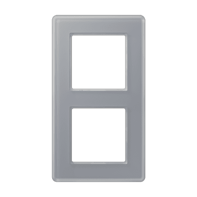 A VIVA Рамка 2-ная, стекло цвет серый, Jung AV582GLMKG JUNG