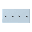 Накладка с 2 х 2 тумблерами, горизонт., Jung LC12-250R0208