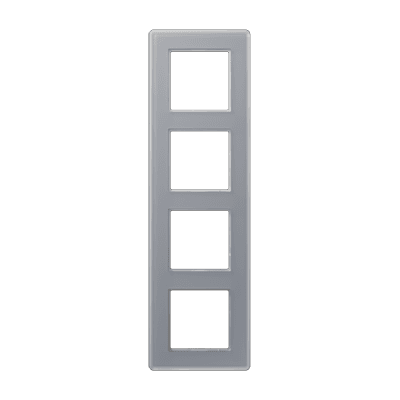 A VIVA Рамка 4-ная, стекло цвет серый, Jung AV584GLMKG JUNG