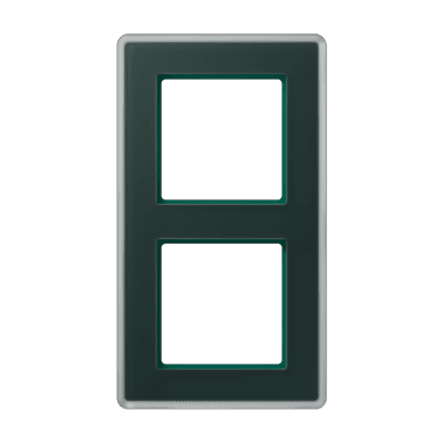 A VIVA Рамка 2-ная, стекло цвет Изумруд, Jung AV582GLMSG JUNG