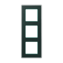 A VIVA Рамка 3-ная, стекло цвет Изумруд, Jung AV583GLMSG