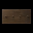 Jung Центральная плата, 2 поста, для горизонтальной установки, тумблеры 2+2, конус, ME12-250ATK26 ME12-250ATK26