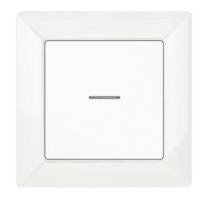 Jung Eco Profi Выключатель одноклавишный с подсветкой, цвет белый JUNG