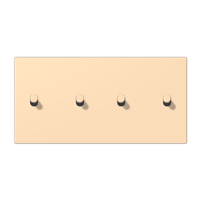 Накладка с 2 х 2 тумблерами, горизонт., Jung LC12-250R0223 JUNG