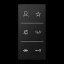 Jung Дизайнерская накладка для видеопанели, SIV6LSDCSWM SIV6LSDCSWM