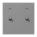 Накладка 2 тумблерами, с символами стрелок, Jung LC12-5PR0203