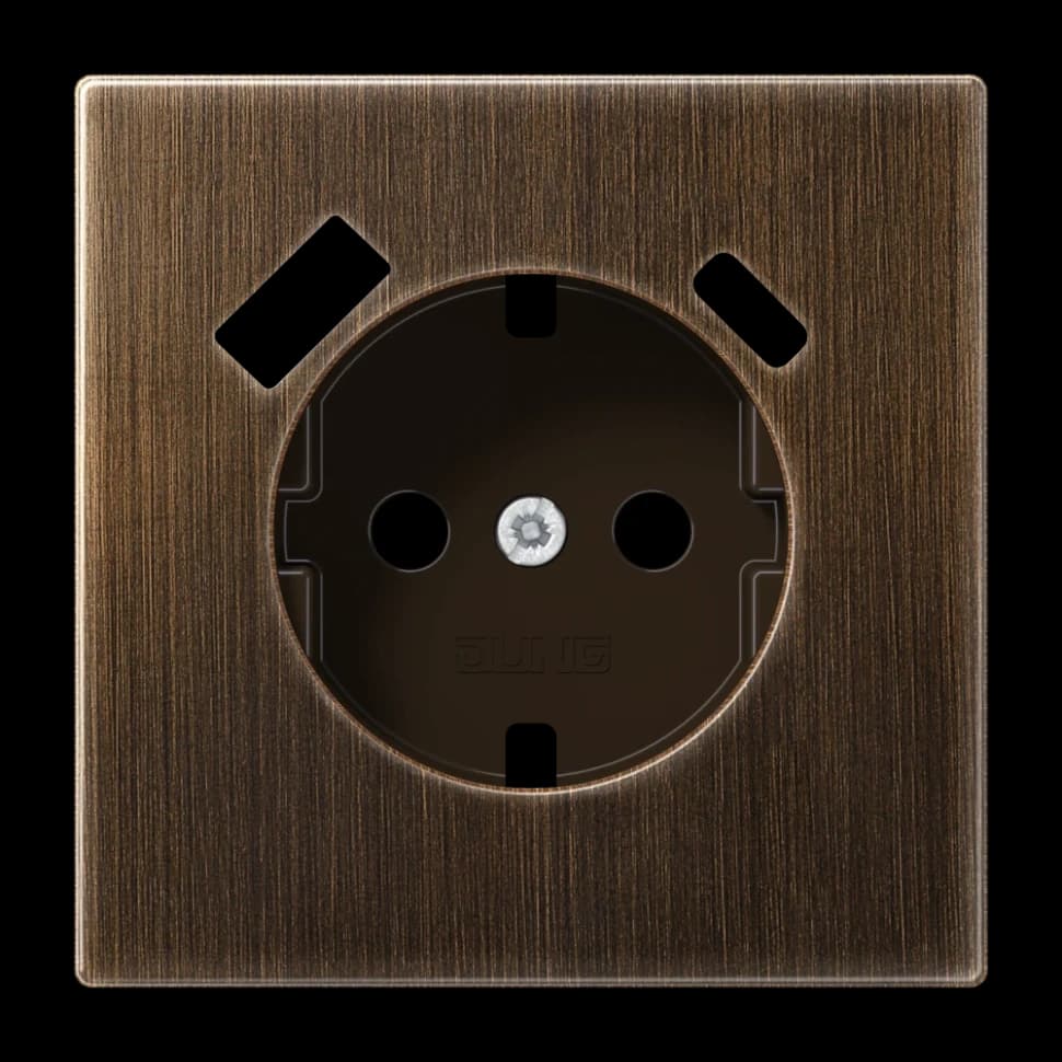 Jung Центральная накладка для SCHUKO USB CA, ME1520-15CAPLAT ME1520-15CAPLAT JUNG