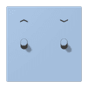 Накладка 2 тумблерами, с символами стрелок, Jung LC12-5PR0207