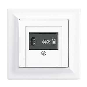 Jung Eco Profi Stadart Usb зарядное устройство, цвет белый глянцевый JUNG