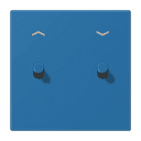 Накладка 2 тумблерами, с символами стрелок, Jung LC12-5PR0211