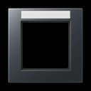 Jung Рамка A550 1-пост. с полем для надписи, A5581BFNAANM A5581BFNAANM