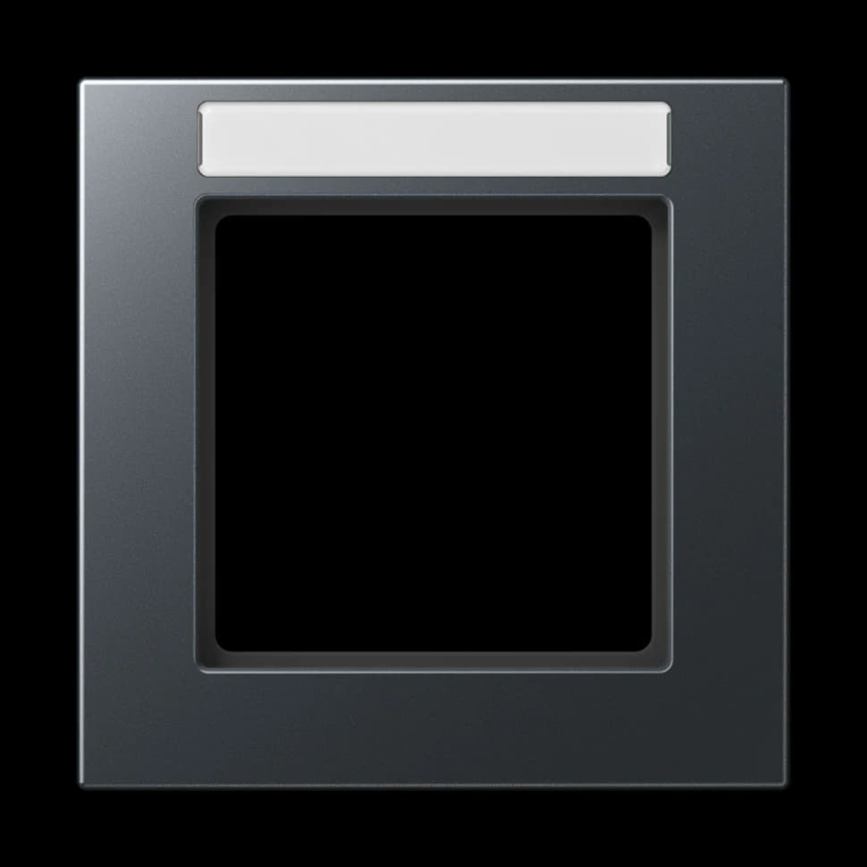 Jung Рамка A550 1-пост. с полем для надписи, A5581BFNAANM A5581BFNAANM JUNG