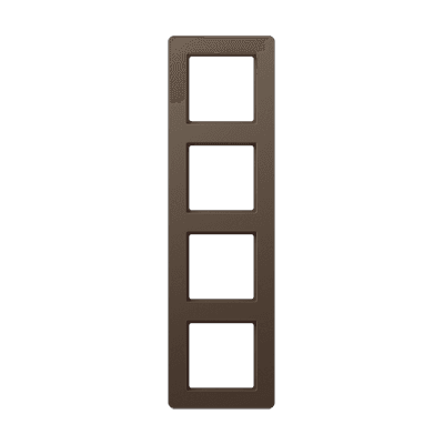 Рамка на 4 поста; термопласт; мокко; A FLOW, AF584BFMO Jung AF584BFMO