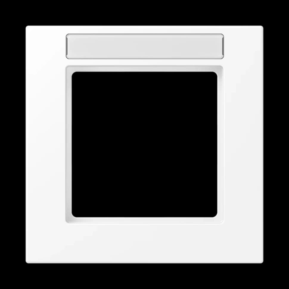 Jung Рамка A550 1-пост. с полем для надписи, A5581BFNAWWM A5581BFNAWWM JUNG