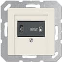 USB розетка для зарядки мобильных устройств тип C, 5-60W, Слоновая кость, Jung