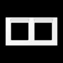 Jung Рамка A550 2-пост. с полем для надписи горизонтальная, A55820BFNAWWM A55820BFNAWWM